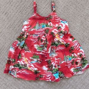 Pacific Legend Hawaiian floral strap sundress size 2T